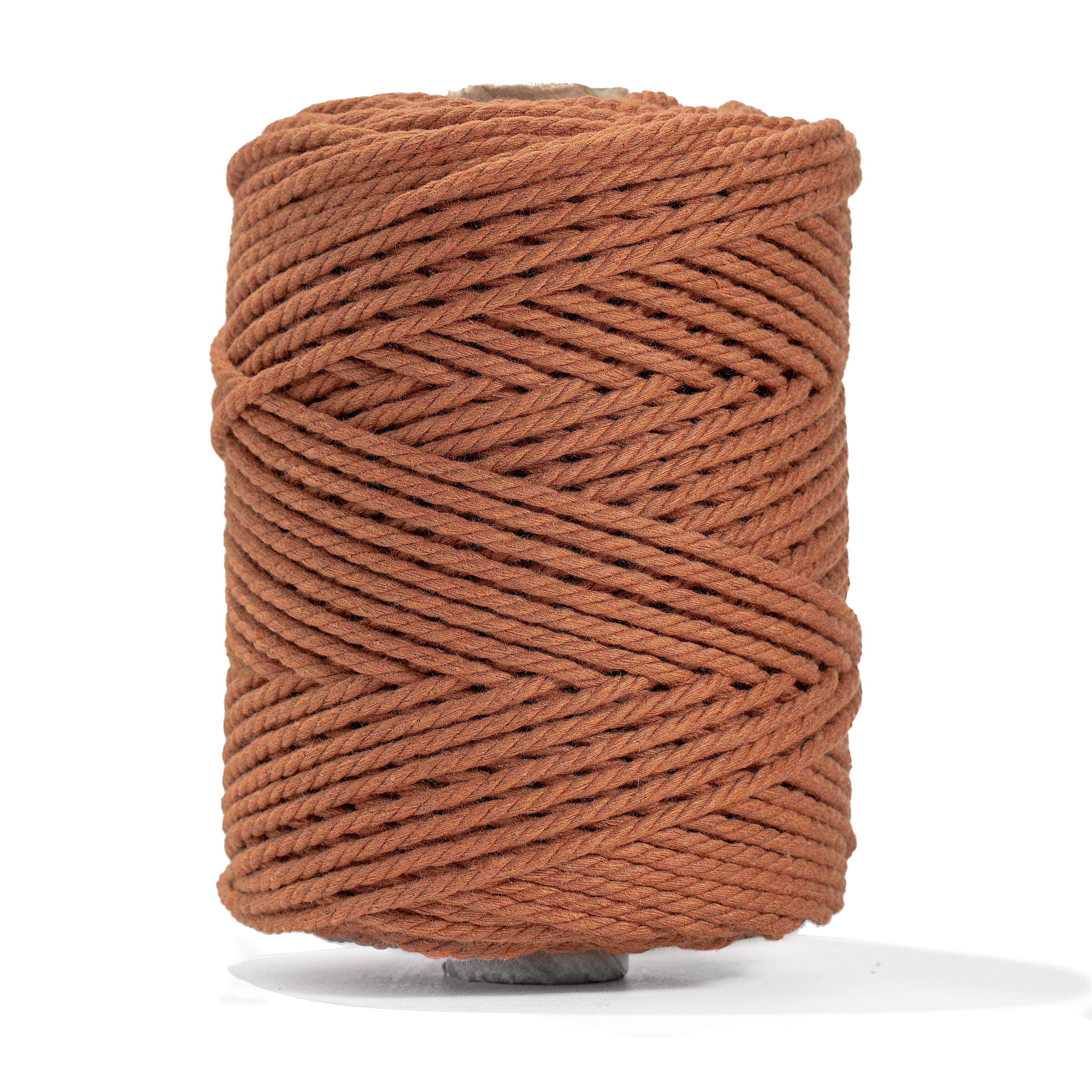 MACRAME COTTON ROPE ZERO WASTE 3 MM - 3 PLY - CINNAMON COLOR – Ganxxet