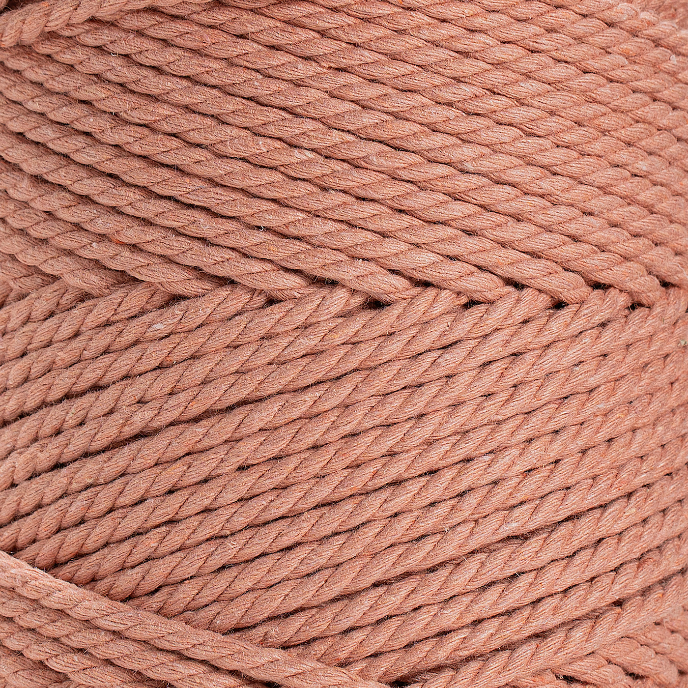 COTTON ROPE ZERO WASTE 3 MM - 3 PLY - DUSTY PINK COLOR