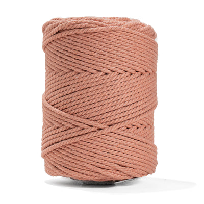 COTTON ROPE ZERO WASTE 3 MM - 3 PLY - DUSTY PINK COLOR