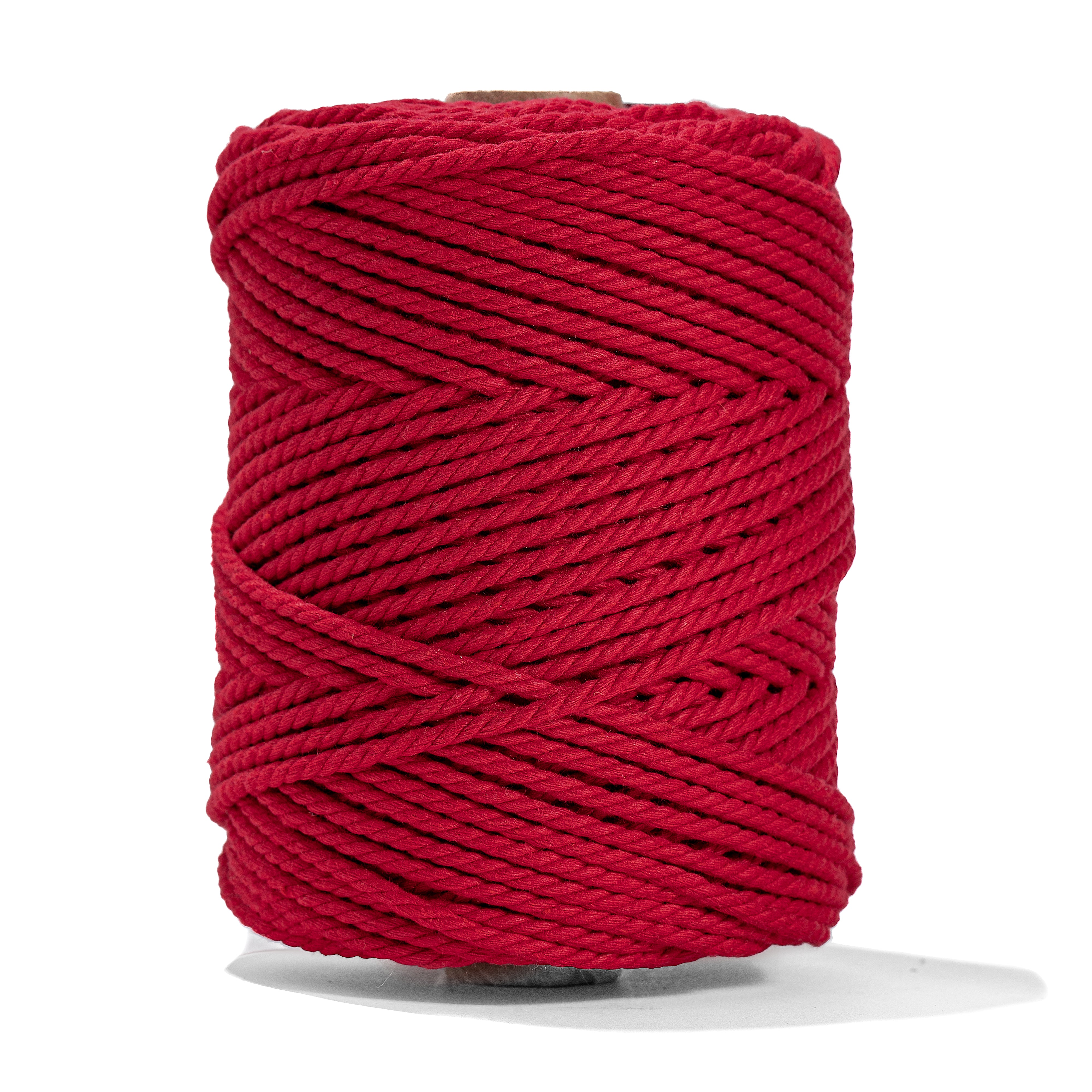 MACRAME COTTON ROPE ZERO WASTE 3 MM - 3 PLY - RED COLOR – Ganxxet