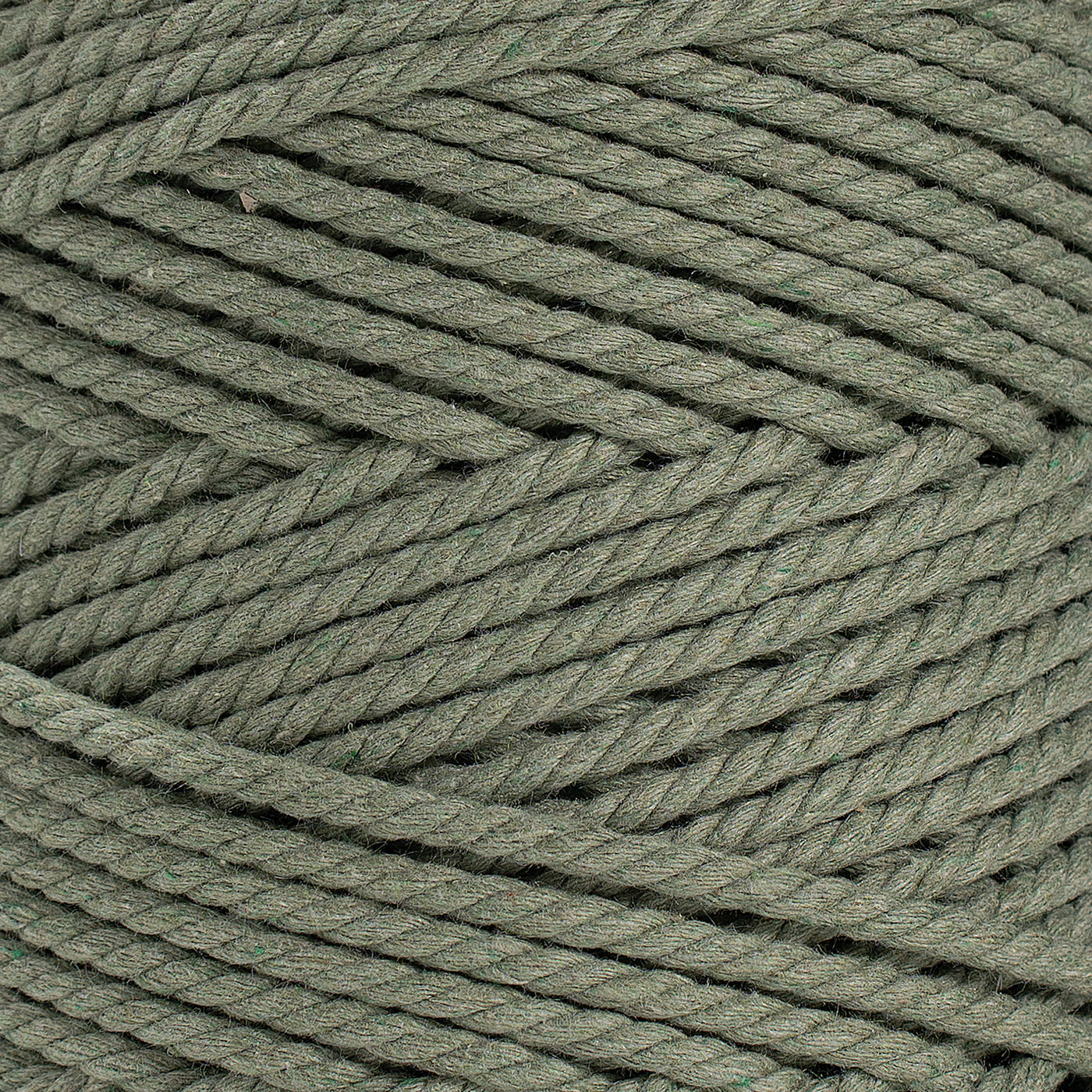 COTTON ROPE ZERO WASTE 3 MM - 3 PLY - EUCALYPTUS COLOR