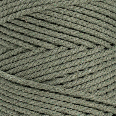 COTTON ROPE ZERO WASTE 3 MM - 3 PLY - EUCALYPTUS COLOR