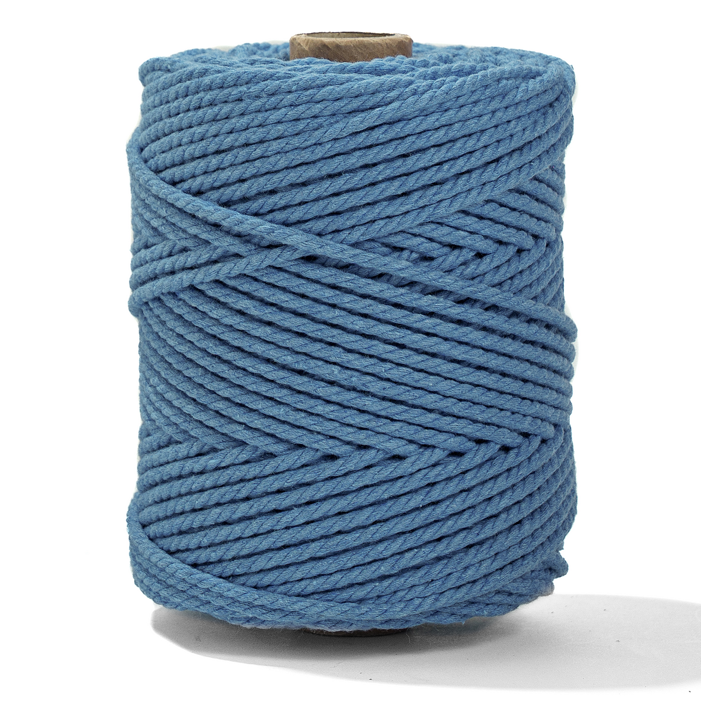 Azure Ropes MACRAME COTTON ROPE ZERO WASTE 3 MM - 3 PLY - AZURE BLUE COLOR – Ganxxet
