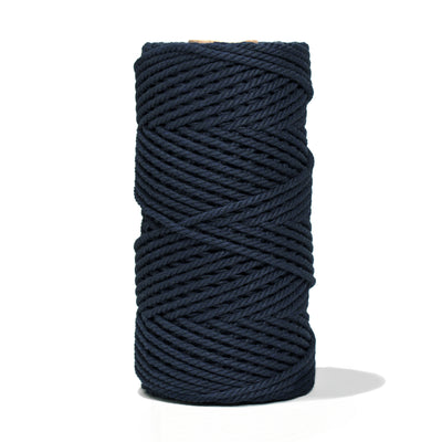 COTTON ROPE ZERO WASTE 3 MM - 3 PLY - DARK DENIM COLOR