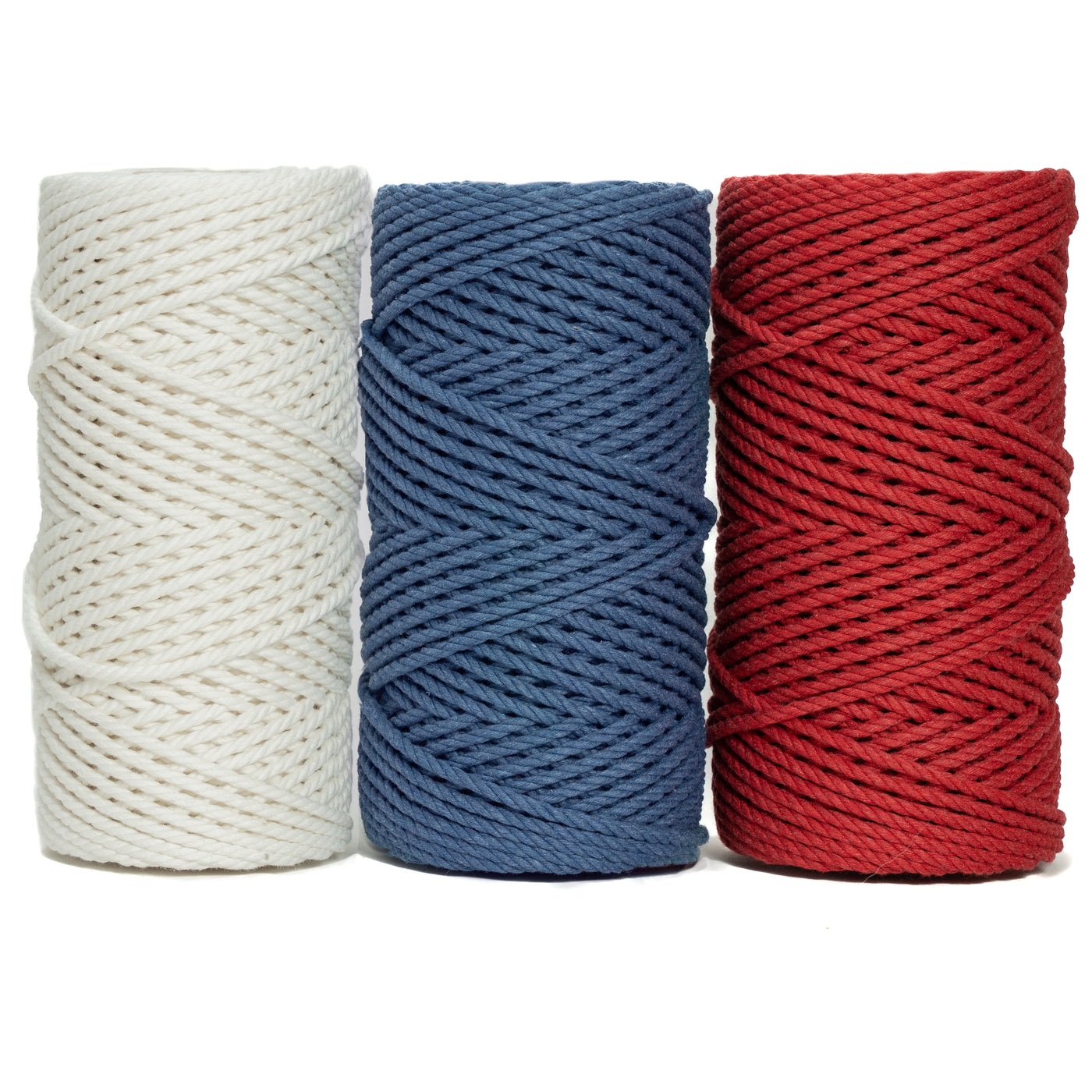 GANXXET MACRAME Cotton Cord 3 Mm 3 Strands Recycled Cotton Rope