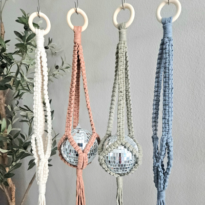 Macrame Disco Hanger DIY Kit by Ganxxet x Cord + Quartz