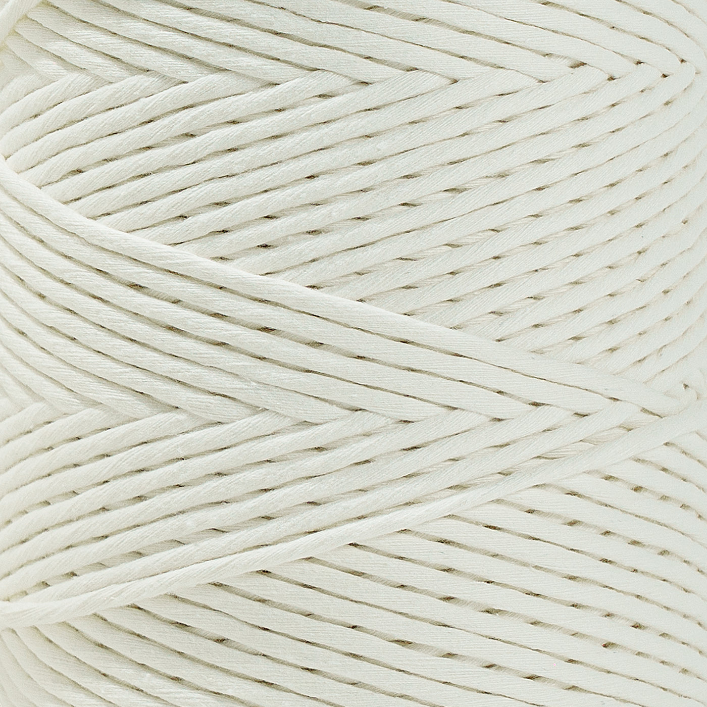 SOFT COTTON CORD ZERO WASTE 4 MM - 1 SINGLE STRAND - IVORY COLOR