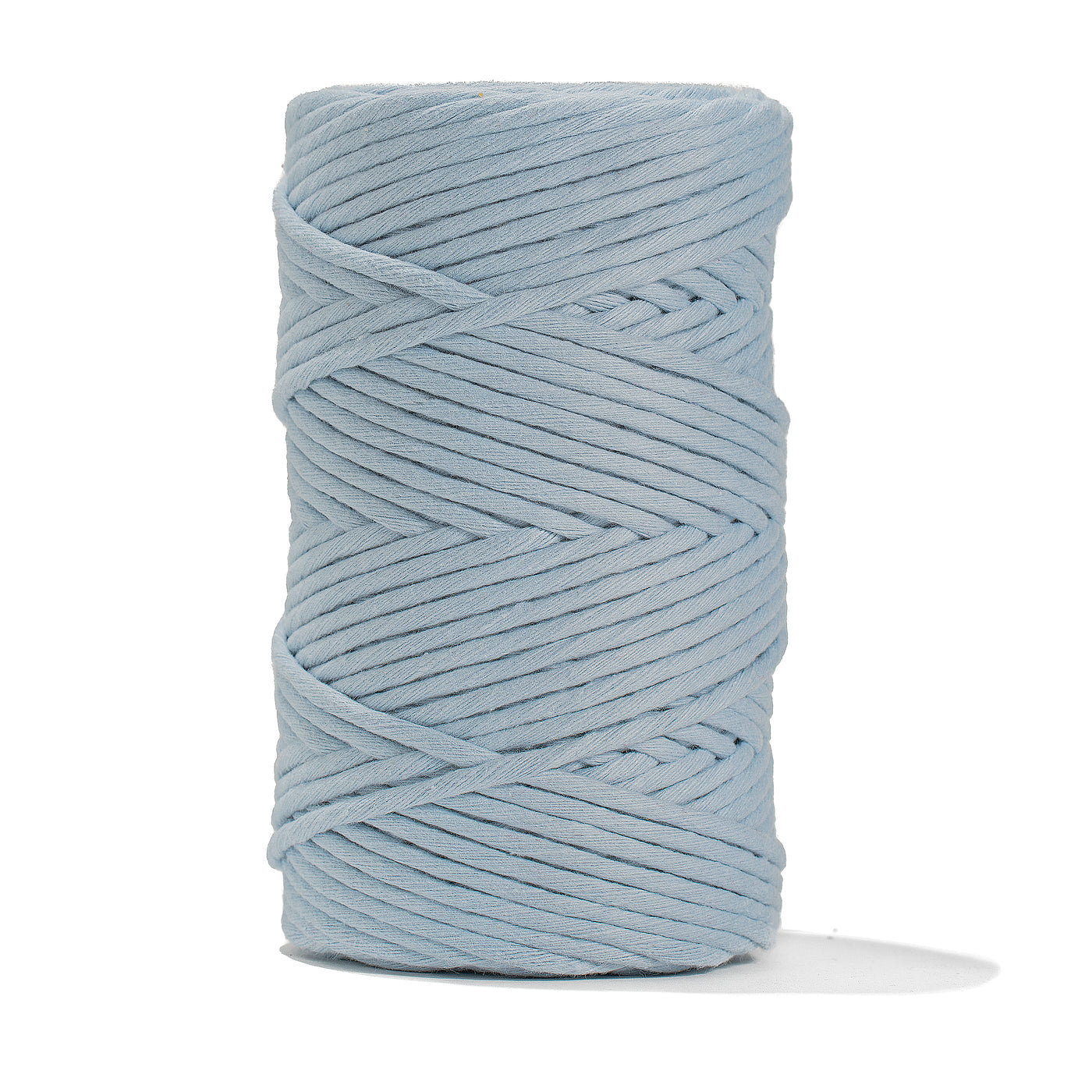 SOFT COTTON CORD ZERO WASTE 4 MM - 1 SINGLE STRAND - ICE BLUE COLOR