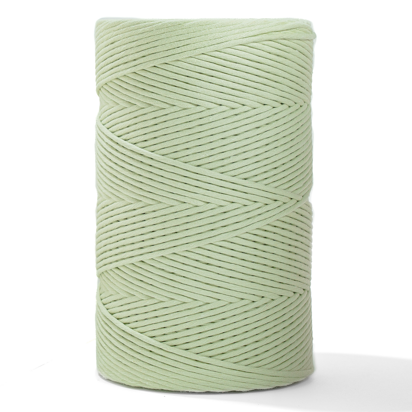 Soft Cotton Cord Zero Waste 4mm Single Strand - Dill Color