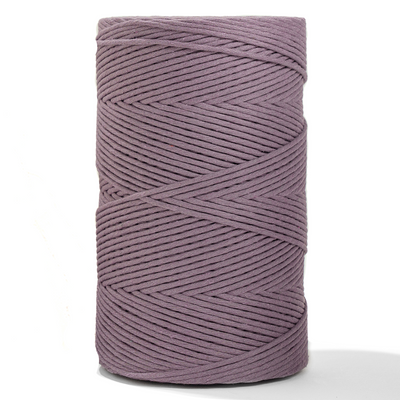 SOFT COTTON CORD ZERO WASTE 4 MM - 1 SINGLE STRAND - LAVENDER COLOR