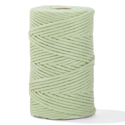 Soft Cotton Cord Zero Waste 4mm Single Strand - Dill Color