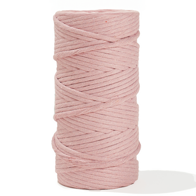 SOFT COTTON CORD ZERO WASTE 4 MM - 1 SINGLE STRAND - BALLET PINK COLOR