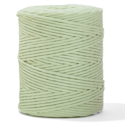 Soft Cotton Cord Zero Waste 4mm Single Strand - Dill Color