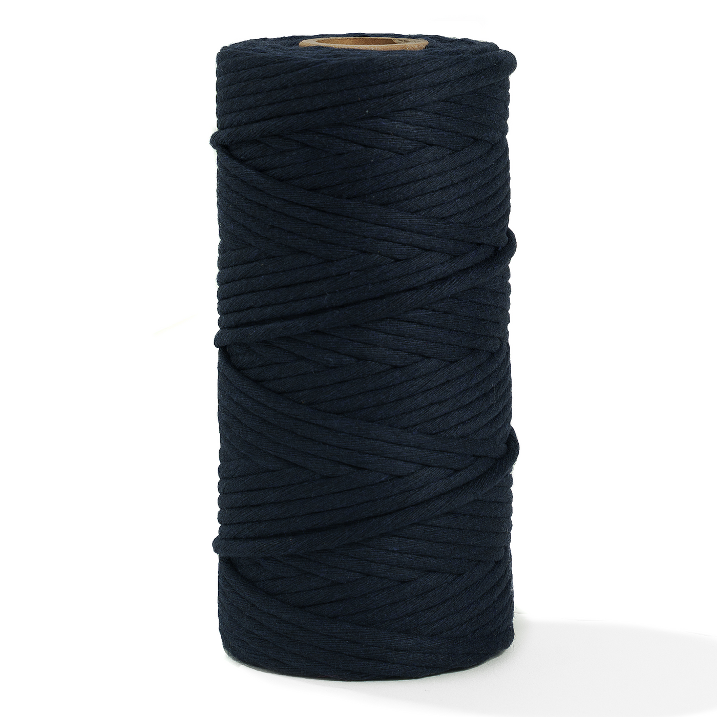 Soft Cotton Cord Zero Waste 4mm Single Strand - Dark Denim Color