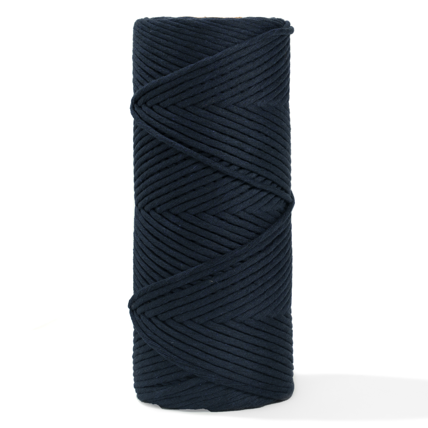 Soft Cotton Cord Zero Waste 4mm Single Strand - Dark Denim Color