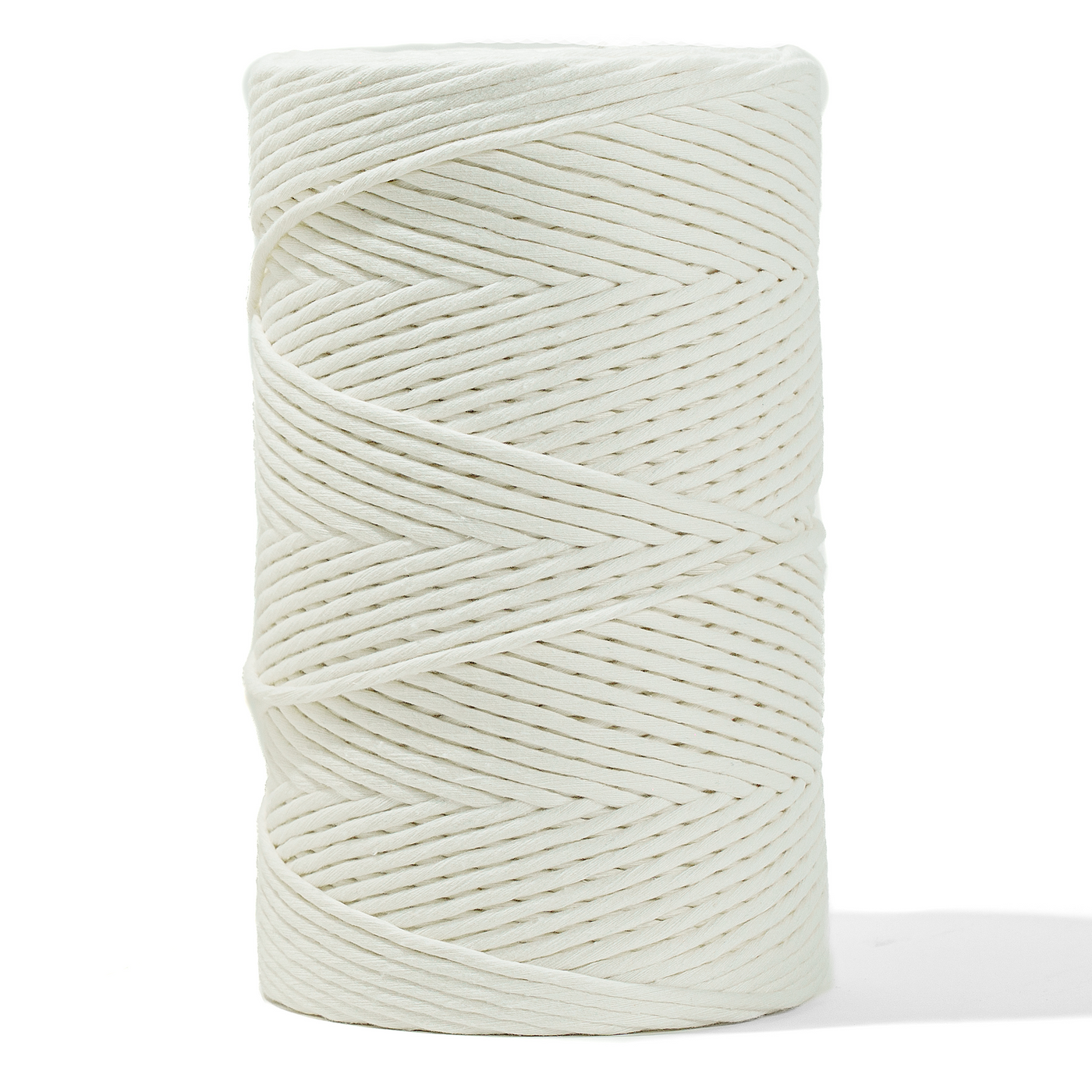 SOFT COTTON CORD ZERO WASTE 4 MM - 1 SINGLE STRAND - IVORY COLOR
