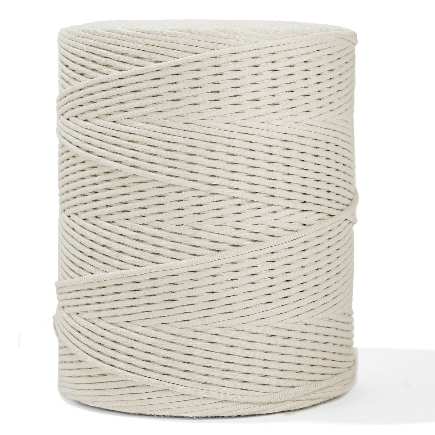 SUPER SPOOL SOFT COTTON CORD ZERO WASTE 4 MM - 1 SINGLE STRAND - NATURAL COLOR