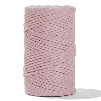 Soft Cotton Cord Zero Waste 4mm Single Strand - Baby Pink Color