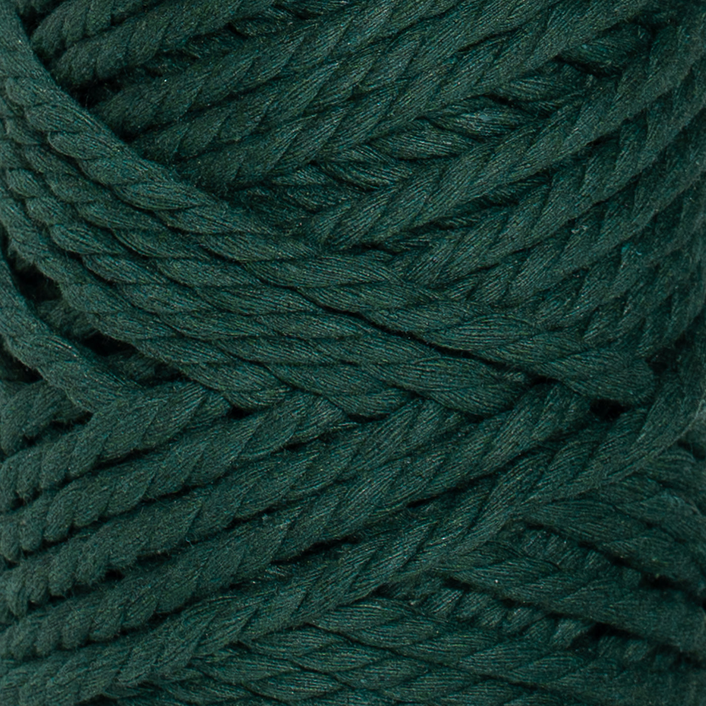 COTTON ROPE ZERO WASTE 5 MM - 3 PLY - FOREST GREEN COLOR