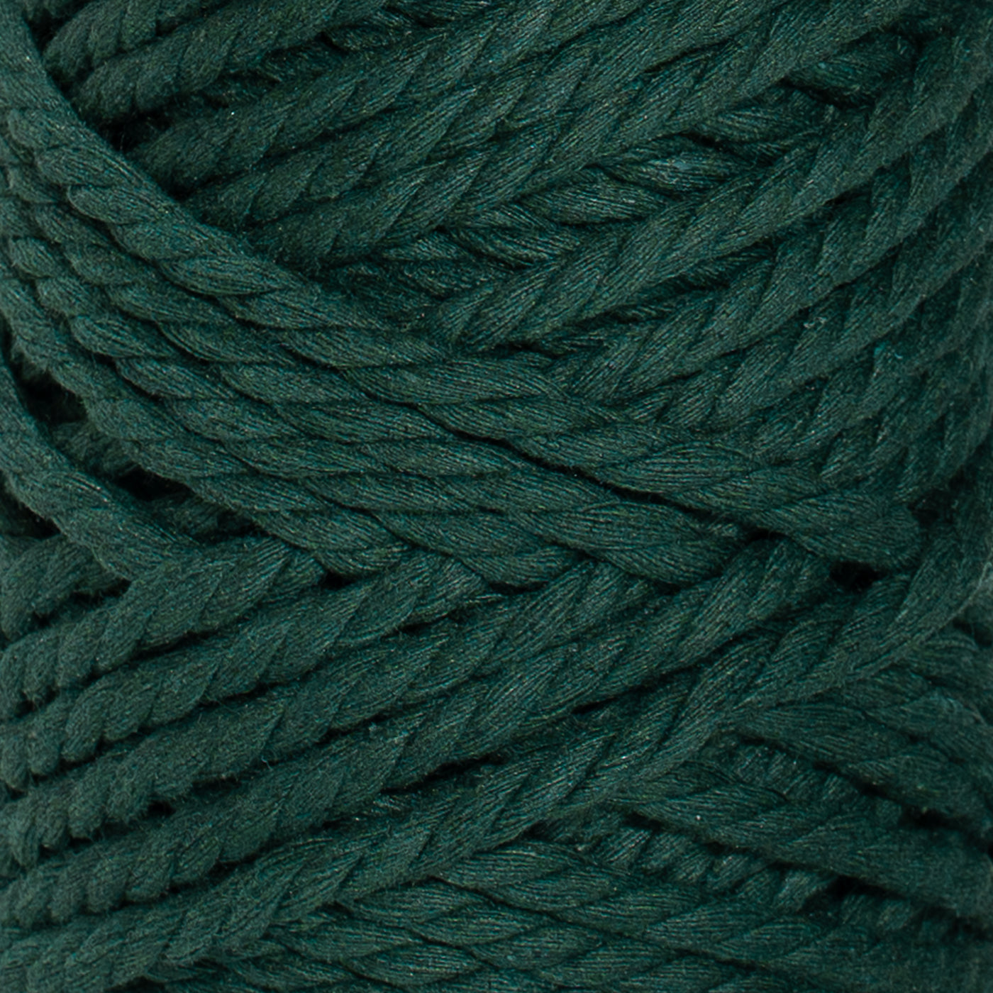 MACRAME COTTON ROPE 5 MM - 3 PLY - FOREST GREEN COLOR – Ganxxet