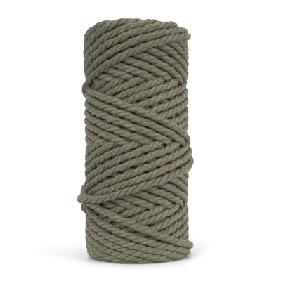 COTTON ROPE ZERO WASTE 5 MM - 3 PLY - BAY LEAF COLOR