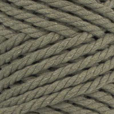 COTTON ROPE ZERO WASTE 5 MM - 3 PLY - BAY LEAF COLOR