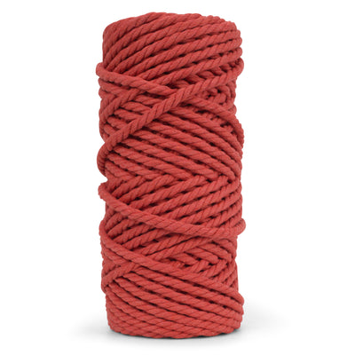 COTTON ROPE ZERO WASTE 5 MM - 3 PLY - TERRACOTTA COLOR
