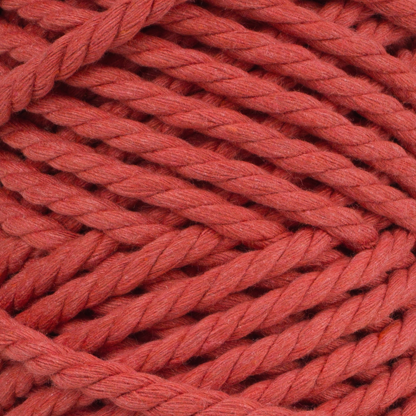 COTTON ROPE ZERO WASTE 5 MM - 3 PLY - TERRACOTTA COLOR