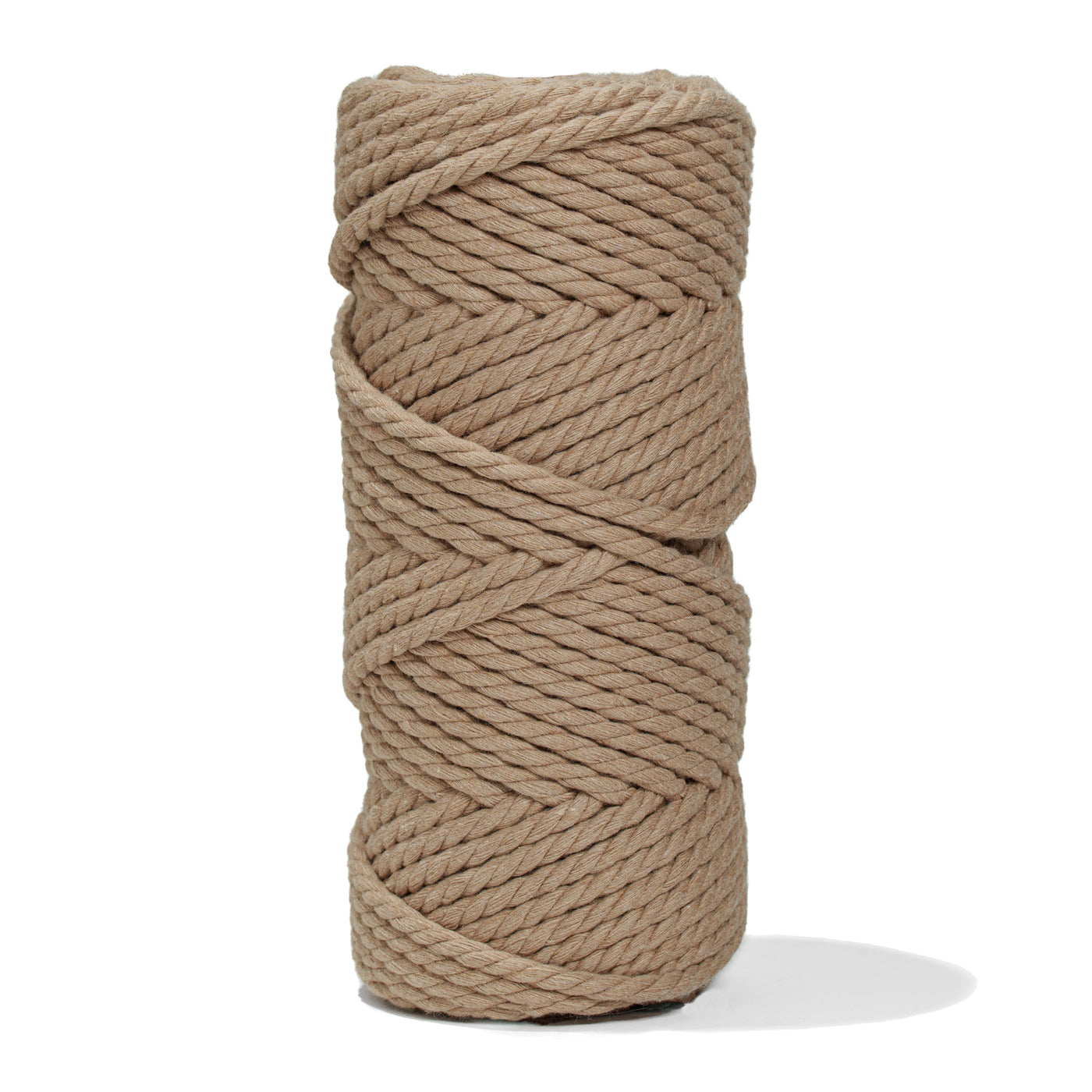 COTTON ROPE ZERO WASTE 5 MM - 3 PLY - DUNE COLOR