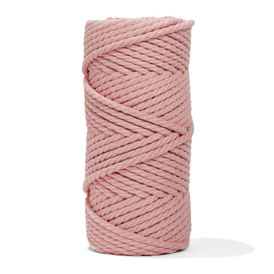 COTTON ROPE ZERO WASTE 5 MM - 3 PLY - PALE PINK COLOR