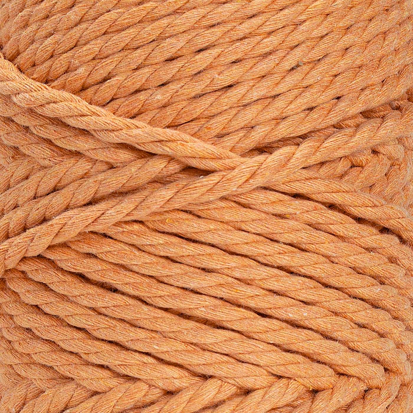 COTTON ROPE ZERO WASTE 5 MM - 3 PLY - APRICOT COLOR