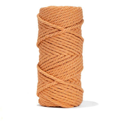 COTTON ROPE ZERO WASTE 5 MM - 3 PLY - APRICOT COLOR