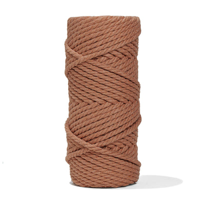 COTTON ROPE ZERO WASTE 5 MM - 3 PLY - CANYON COLOR