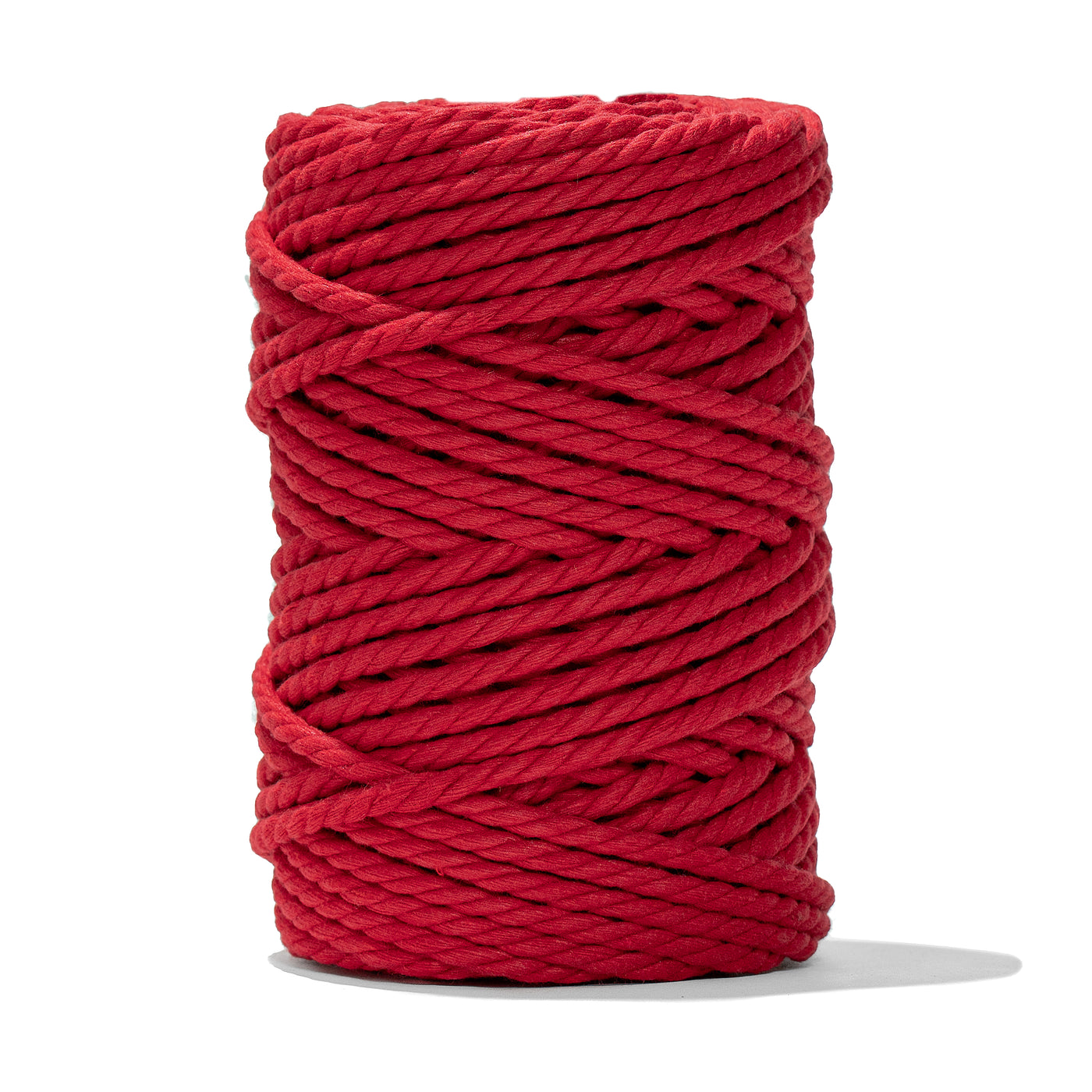 COTTON ROPE ZERO WASTE 5 MM - 3 PLY - RED COLOR