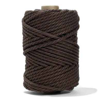 COTTON ROPE ZERO WASTE 5 MM - 3 PLY - CHOCOLATE COLOR