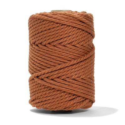 COTTON ROPE ZERO WASTE 5 MM - 3 PLY - CINNAMON COLOR