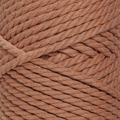 COTTON ROPE ZERO WASTE 5 MM - 3 PLY - CANYON COLOR