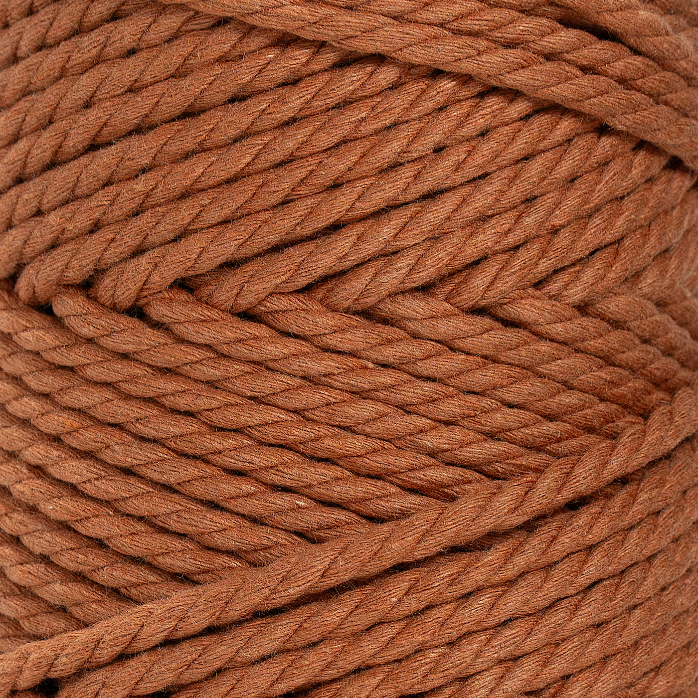 COTTON ROPE ZERO WASTE 5 MM - 3 PLY - CINNAMON COLOR