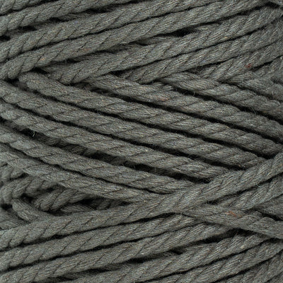 COTTON ROPE ZERO WASTE 5 MM - 3 PLY  - DARK TAUPE COLOR