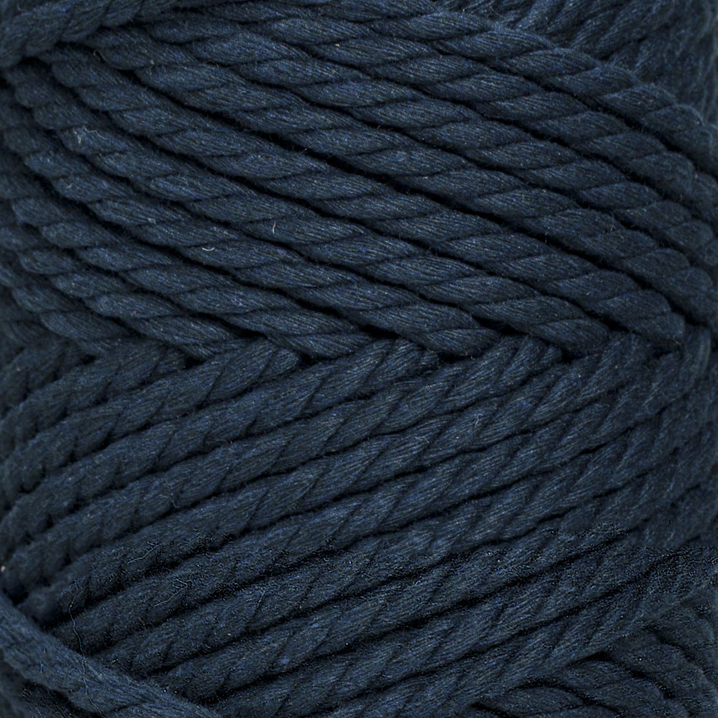 COTTON ROPE ZERO WASTE 5 MM - 3 PLY - DARK DENIM COLOR