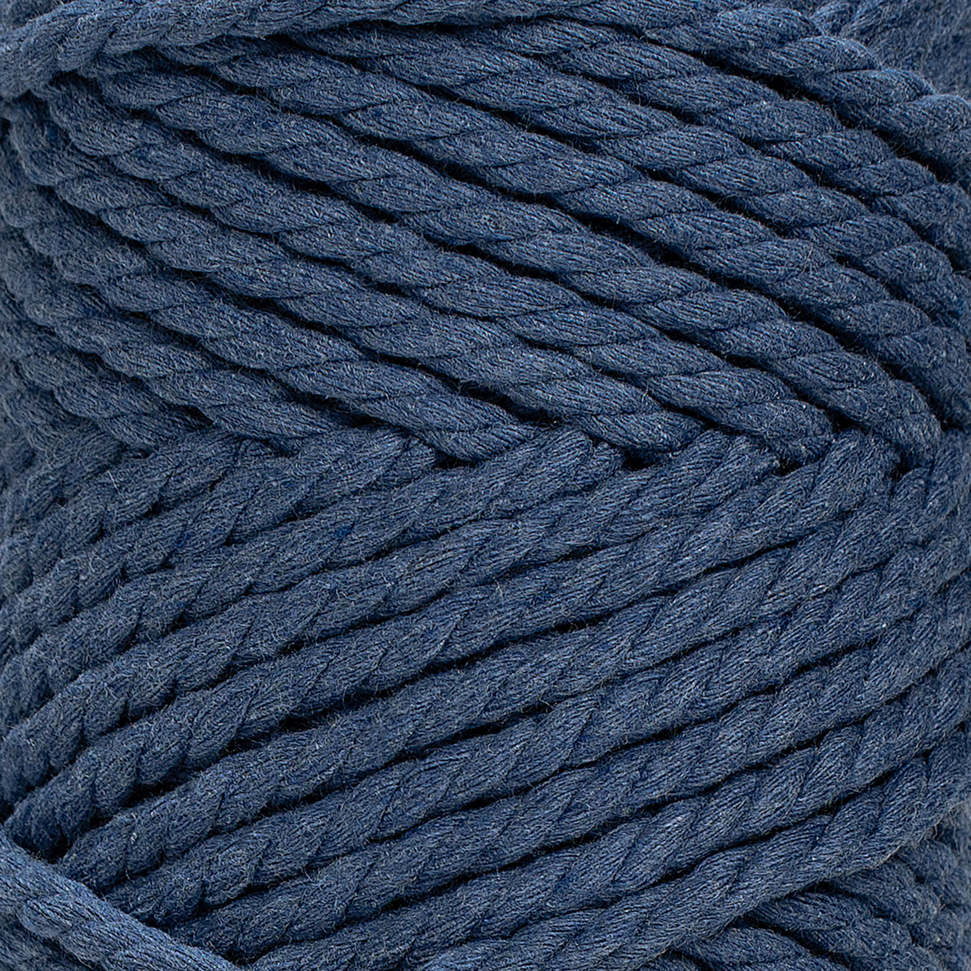 COTTON ROPE ZERO WASTE 5 MM - 3 PLY - DENIM COLOR