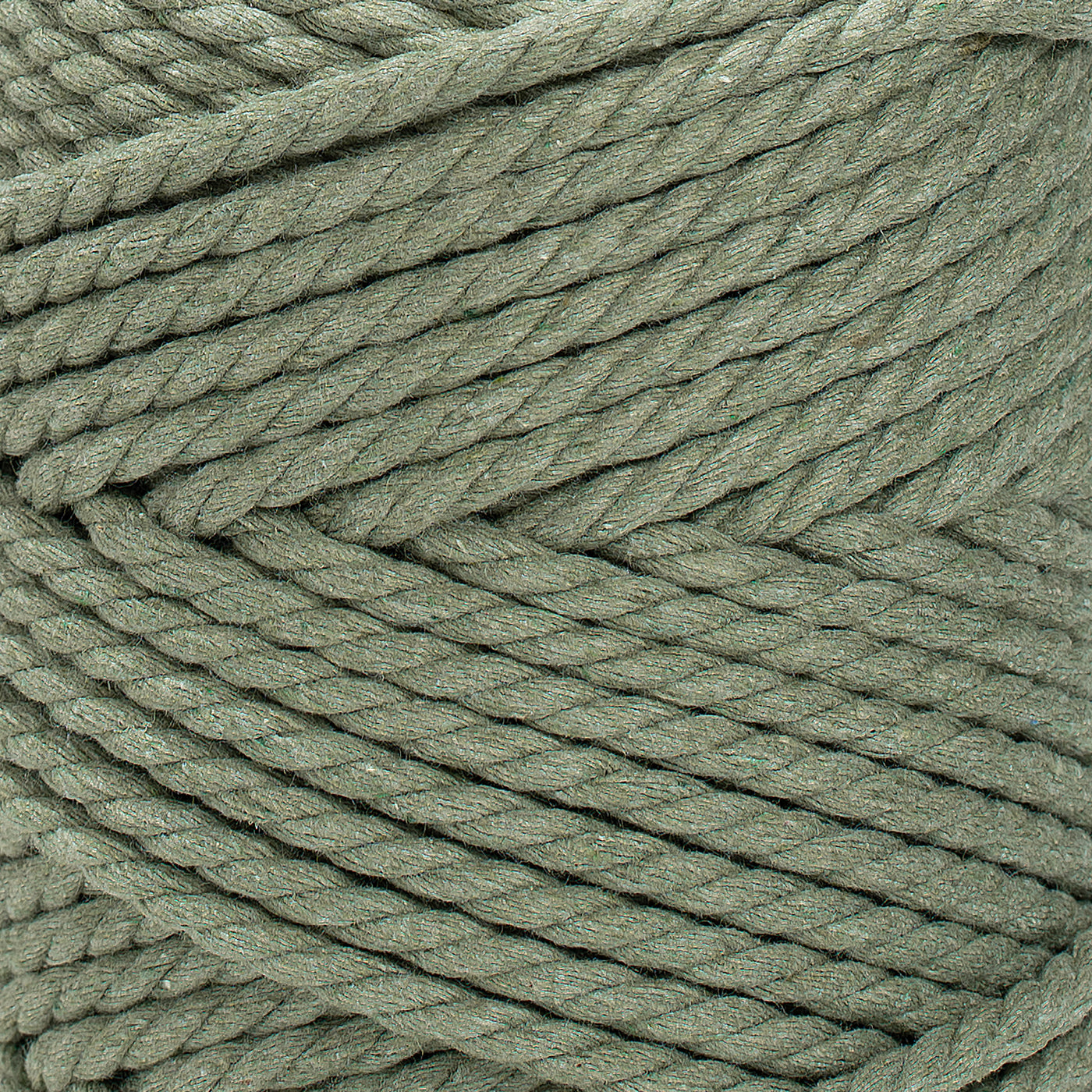 COTTON ROPE ZERO WASTE 5 MM - 3 PLY - EUCALYPTUS COLOR