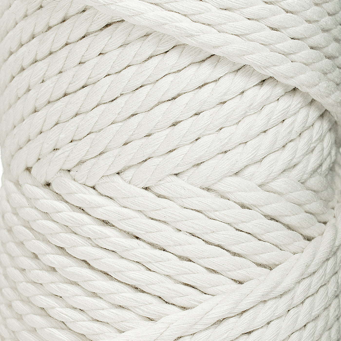 COTTON ROPE ZERO WASTE 5 MM - 3 PLY - IVORY COLOR