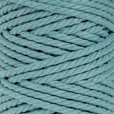 COTTON ROPE ZERO WASTE 5 MM - 3 PLY - OCEAN BLUE COLOR