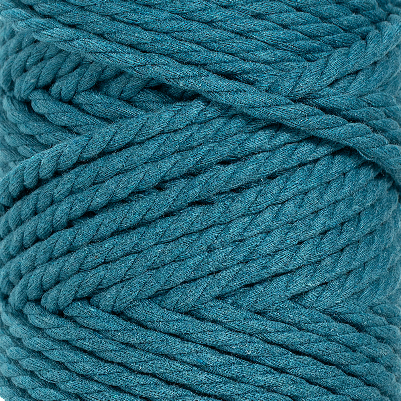 COTTON ROPE ZERO WASTE 5 MM - 3 PLY - OCEAN TEAL COLOR