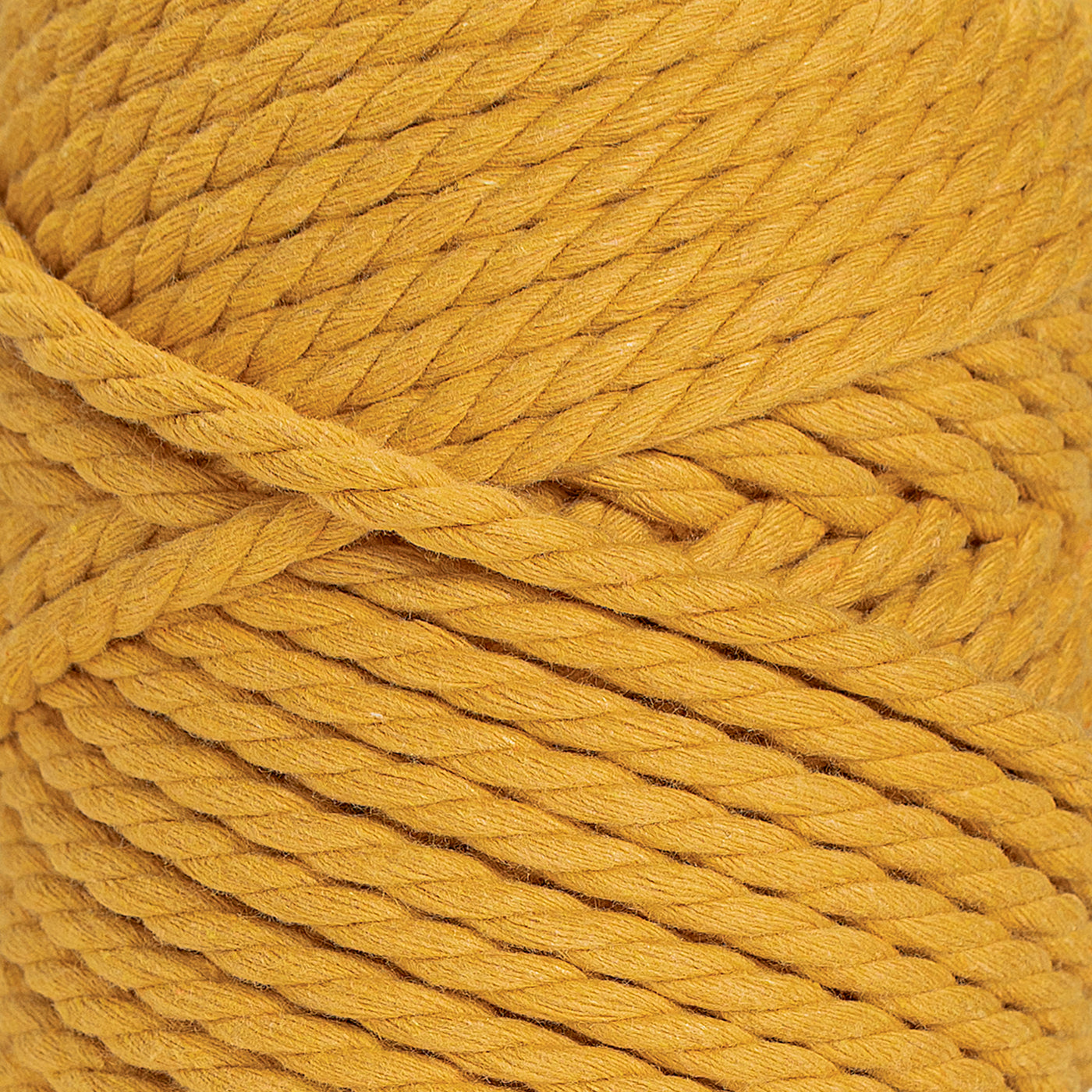 COTTON ROPE ZERO WASTE 5 MM - 3 PLY - OCHER COLOR