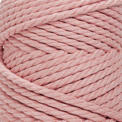 COTTON ROPE ZERO WASTE 5 MM - 3 PLY - PALE PINK COLOR