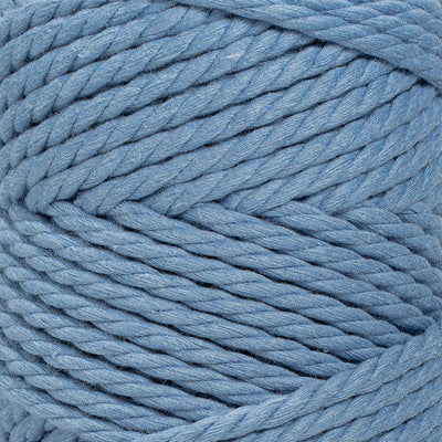 COTTON ROPE ZERO WASTE 5 MM - 3 PLY - POWDER BLUE COLOR