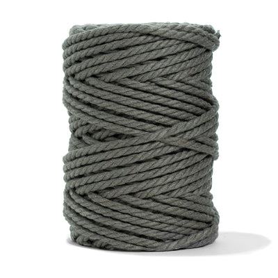 COTTON ROPE ZERO WASTE 5 MM - 3 PLY  - DARK TAUPE COLOR