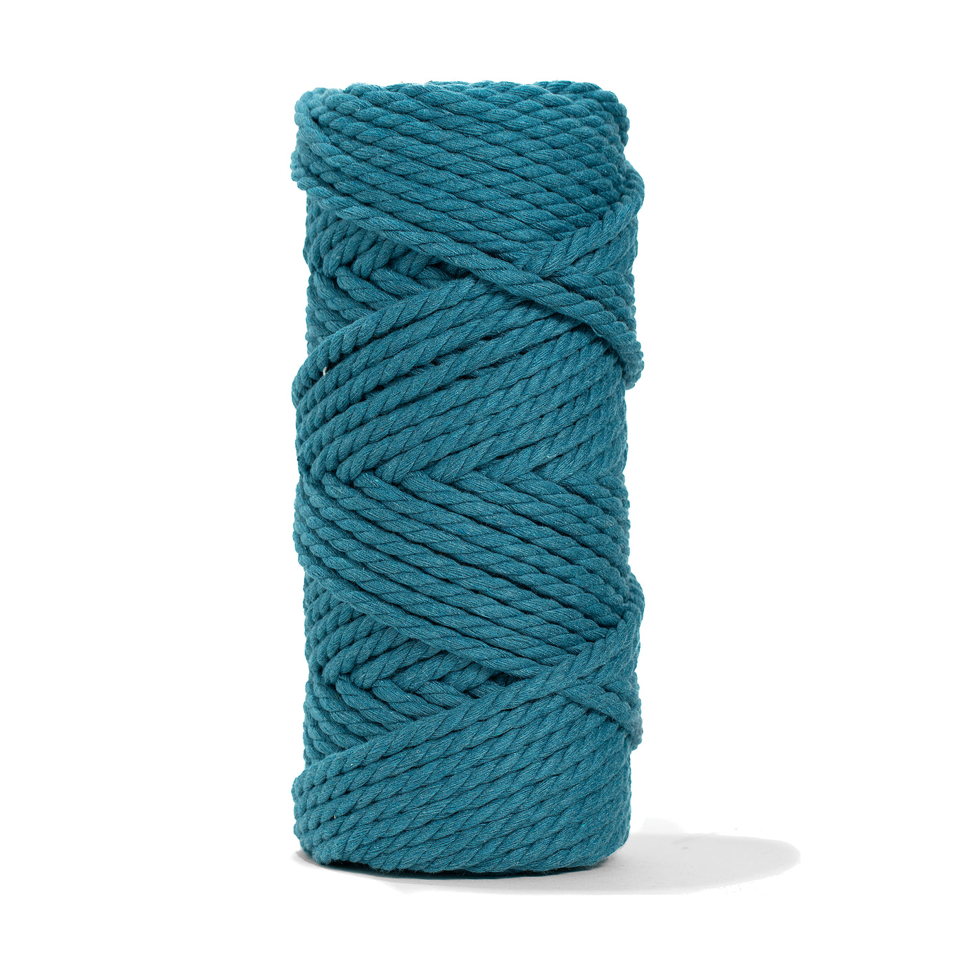 COTTON ROPE ZERO WASTE 5 MM - 3 PLY - OCEAN TEAL COLOR